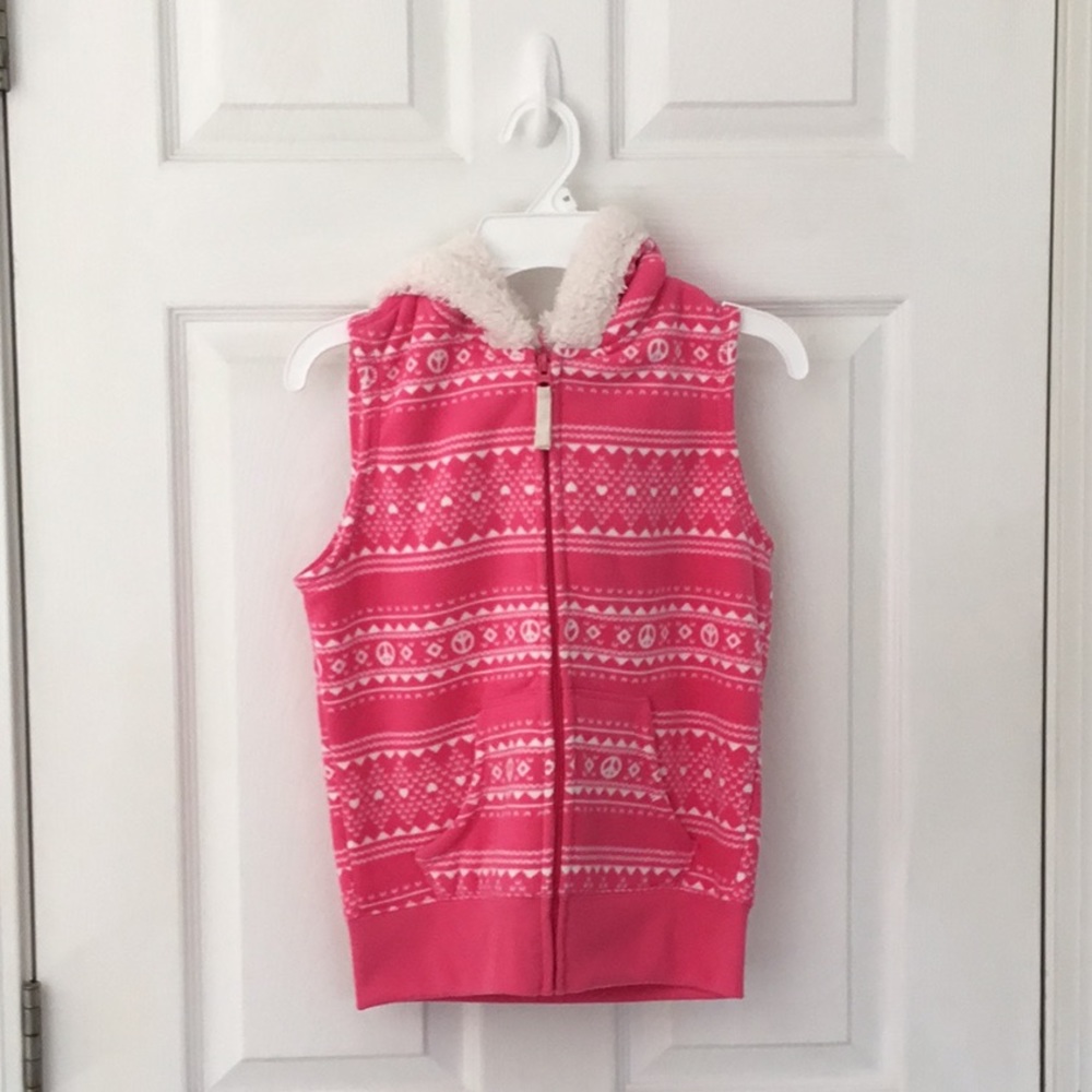 Fuzzy fall vest!